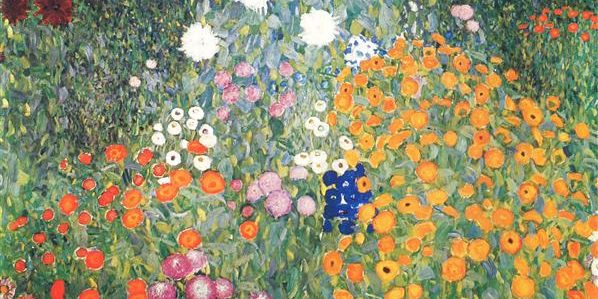 Klimt-Jardín con flores-1907