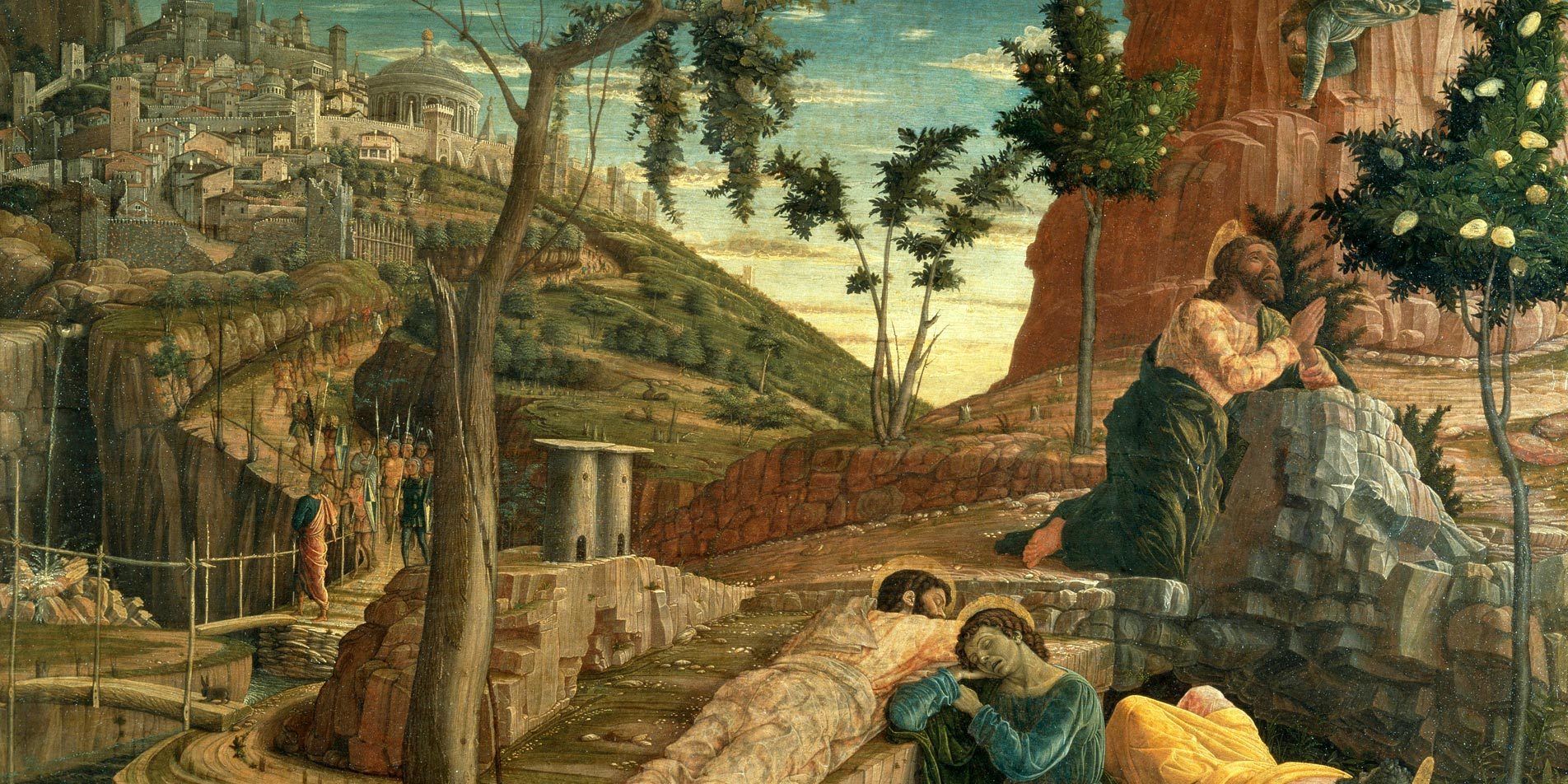 Mantegna-Oración en el huerto de los olivos-1459