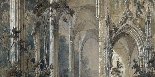 Blechen-Iglesia Gotica en ruinas-1831