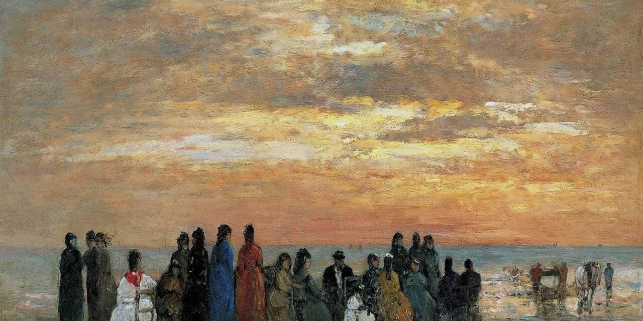 Boudin-Figuras-en-la-playa-de-trouville